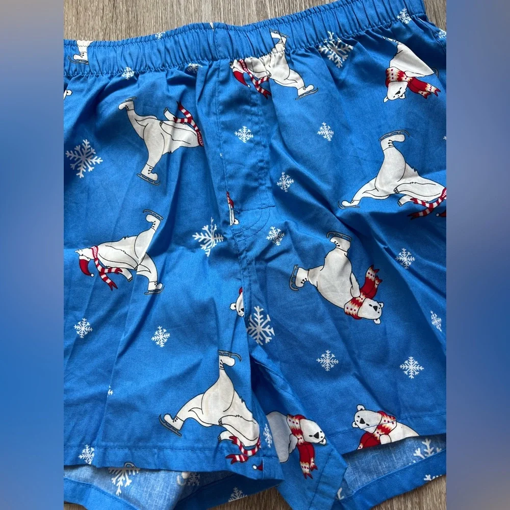 Old Navy Men’s Soft-Washed 100% Cotton Boxer Shorts Polar Bear Print Size Small